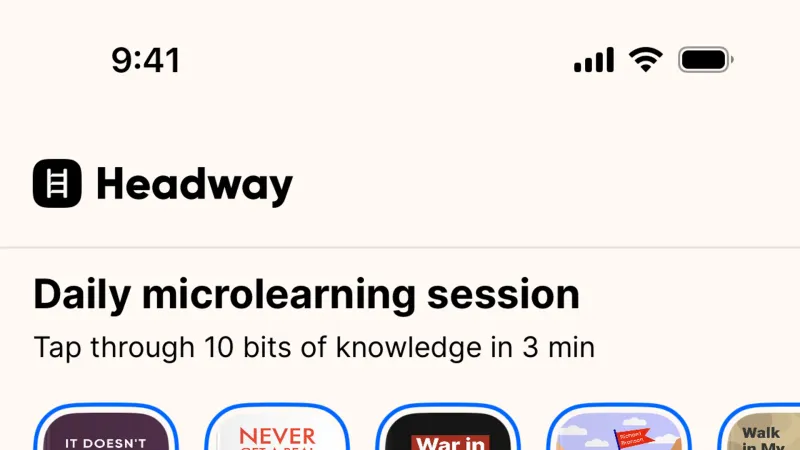 Home — Headway, Education UI