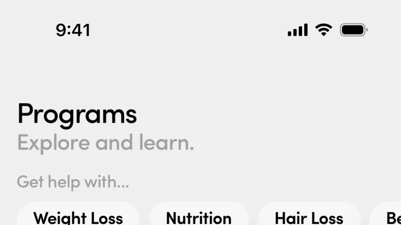 Browse & Discover — Hims, Health UI