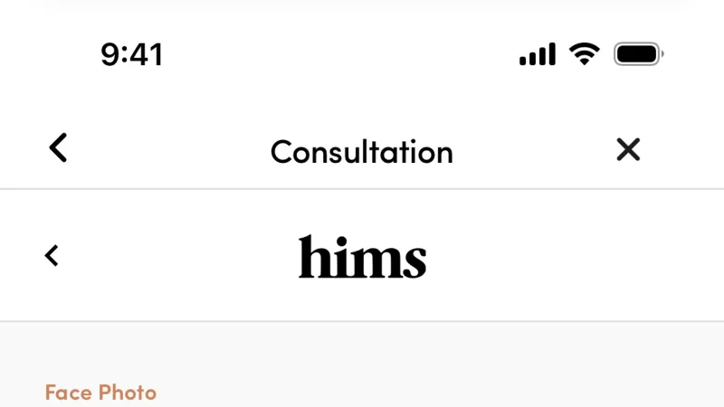 Confirmation — Hims, Health UI