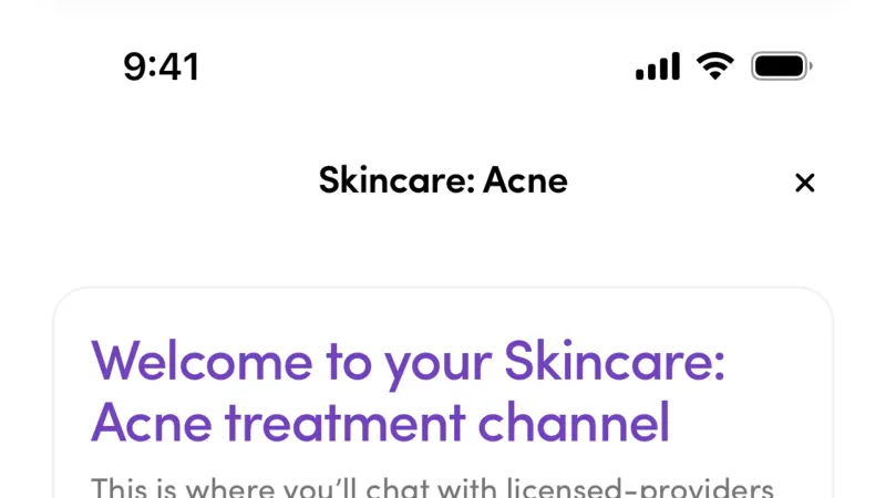 Chat Detail — Hims, Health UI