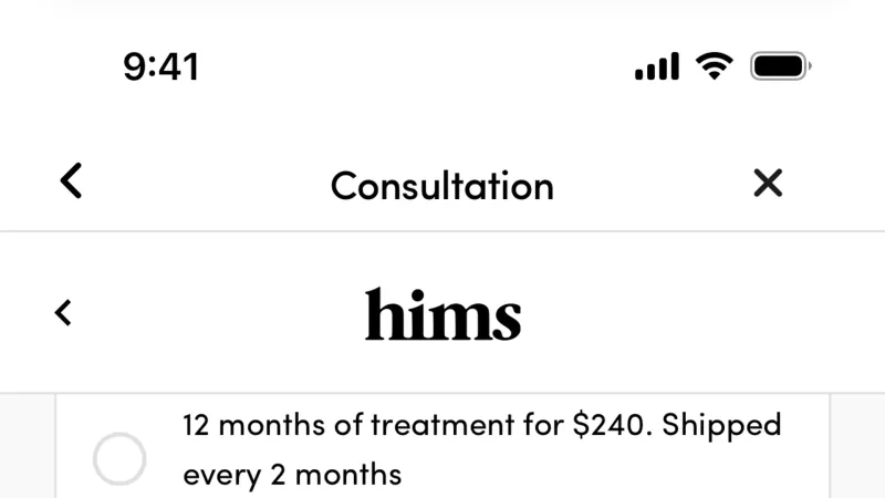 Divider — Hims, Health UI