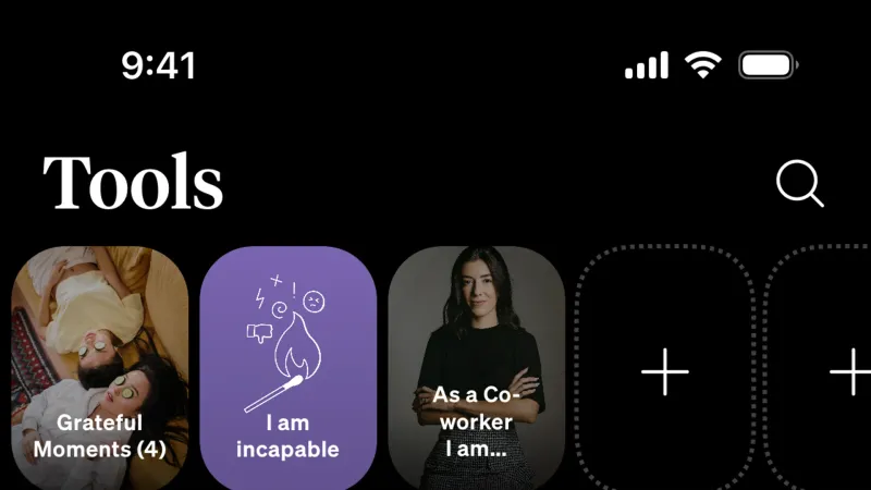 Carousel — How We Feel, Health UI