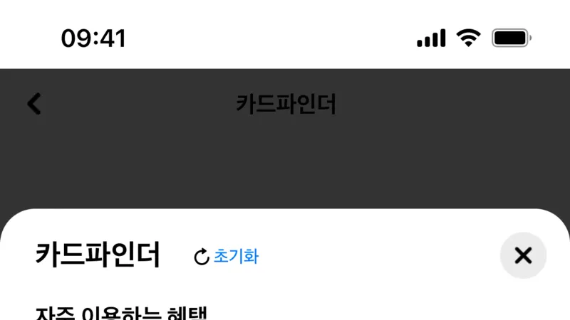 Filter & Sort — Hyundai Card, Fintech UI