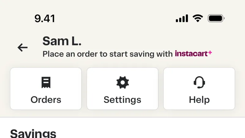 Avatar — Instacart, E-commerce UI