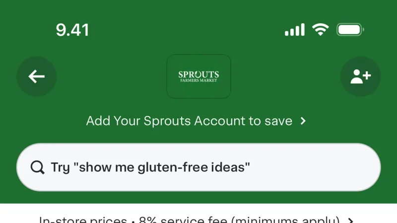 Goal & Task — Instacart, E-commerce UI