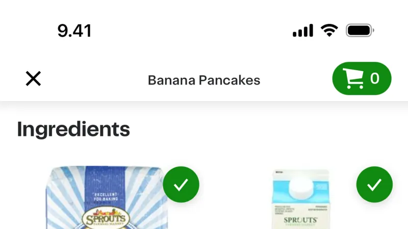 Select — Instacart, E-commerce UI