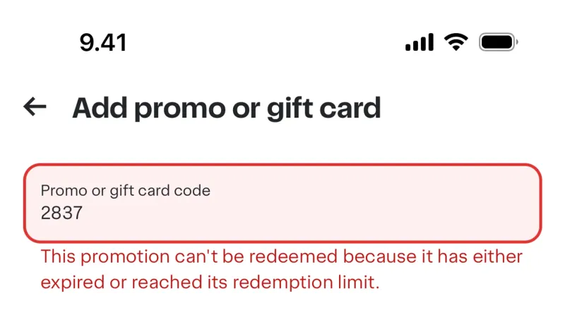 Error — Instacart, E-commerce UI