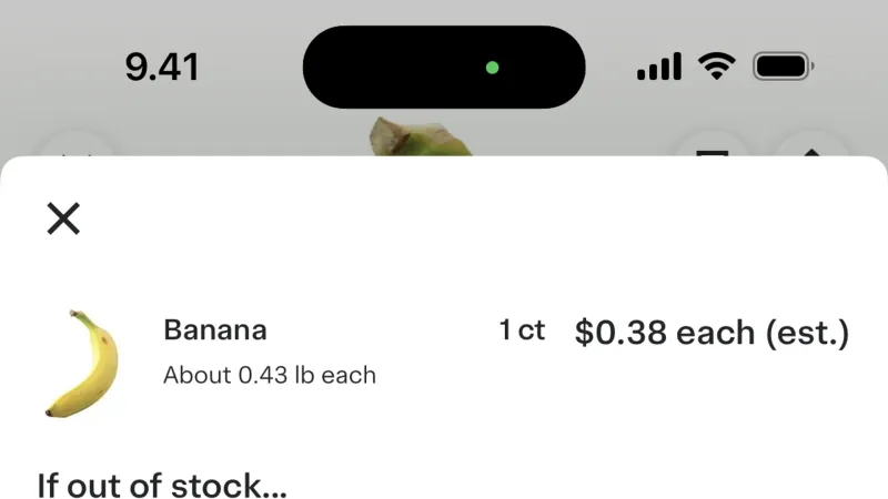 Select — Instacart, E-commerce UI