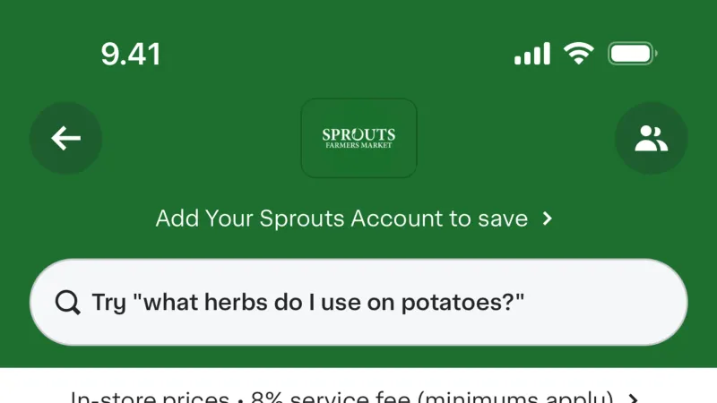 Progress — Instacart, E-commerce UI