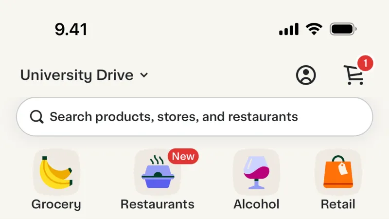 Status Dot — Instacart, E-commerce UI