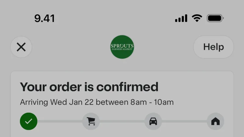 Cancel — Instacart, E-commerce UI