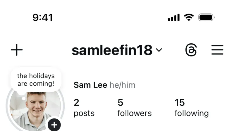 My Account & Profile — Instagram, Social UI