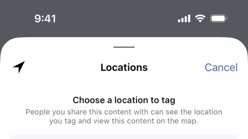 Location & Address — Instagram, Social UI