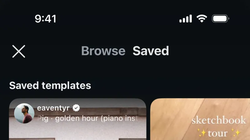Bookmarks & Collections — Instagram, Social UI