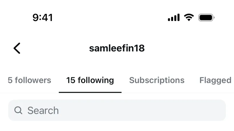 Followers & Following — Instagram, Social UI