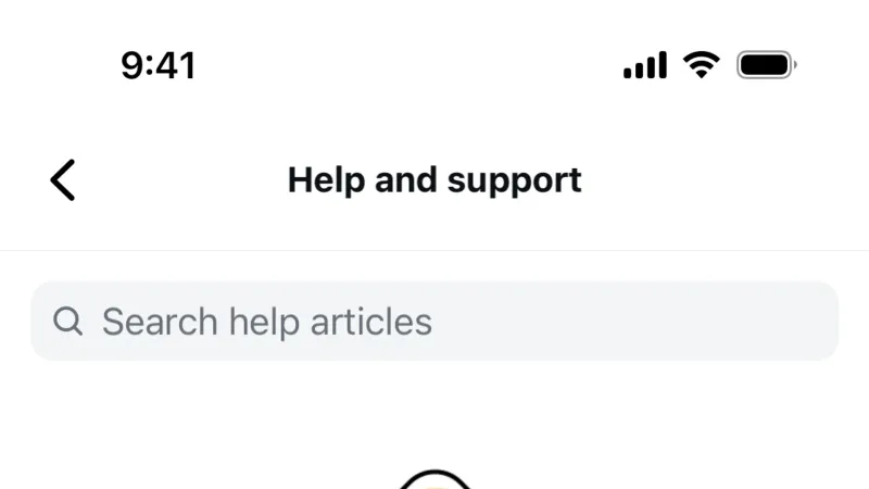 Help & Support — Instagram, Social UI