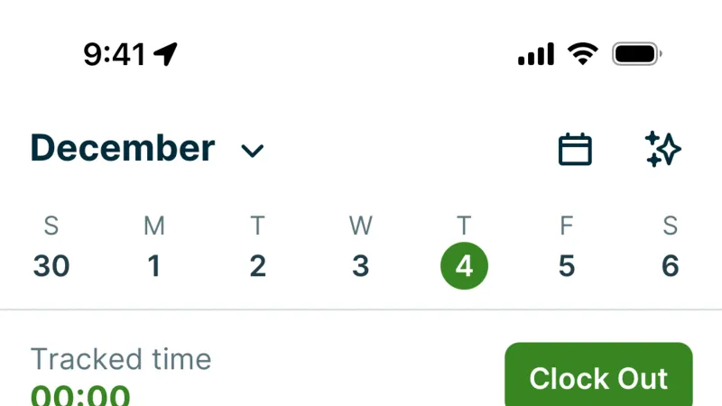 Date & Time — Jobber, SaaS UI