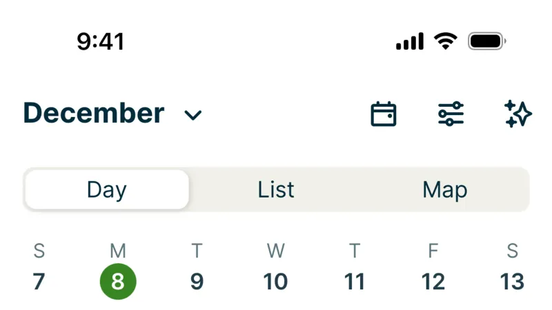 Segmented Control — Jobber, SaaS UI