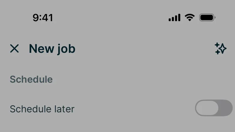 Radio Button — Jobber, SaaS UI