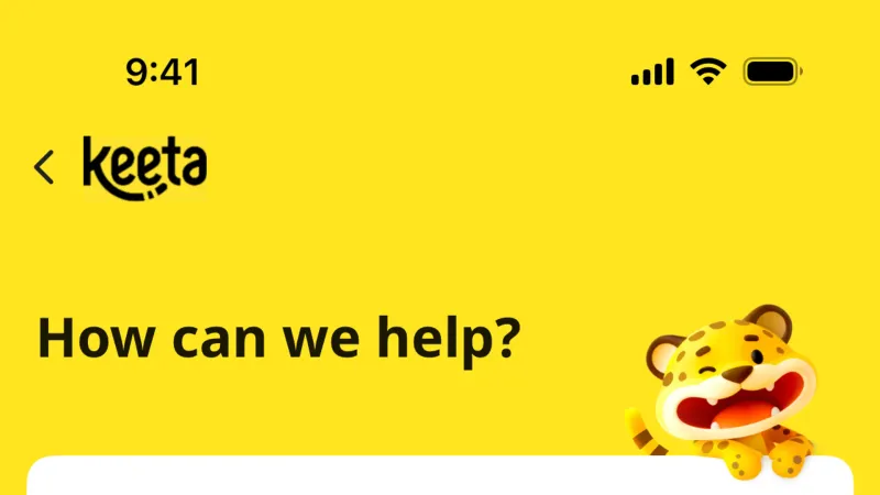 Help & Support — Keeta, Food & Drink UI