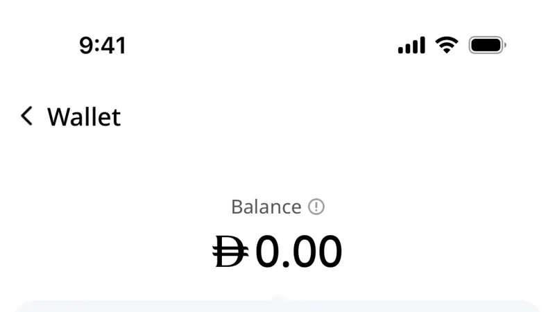 Wallet & Balance — Keeta, Food & Drink UI