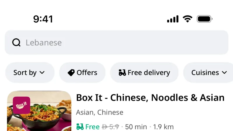 Shop & Storefront — Keeta, Food & Drink UI