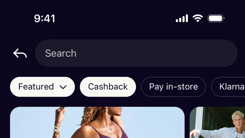 Dark Mode — Klarna, Fintech UI