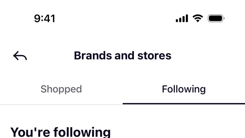 Followers & Following — Klarna, Fintech UI