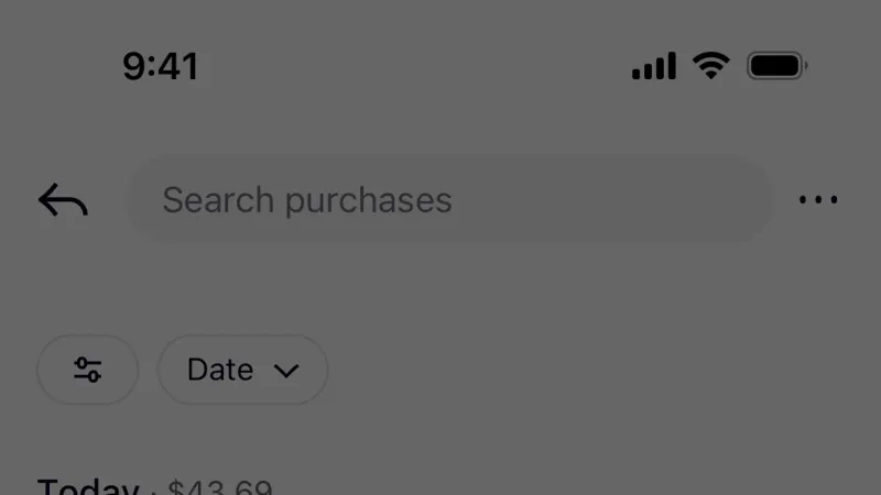 Feature Info — Klarna, Fintech UI