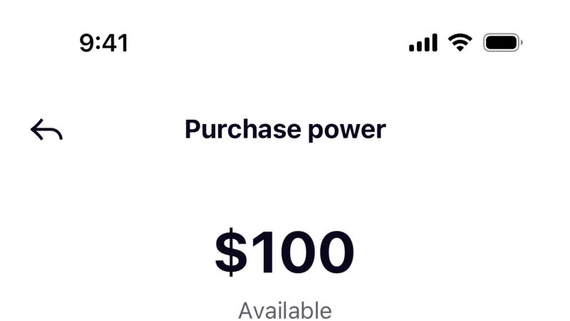 Feature Info — Klarna, Fintech UI