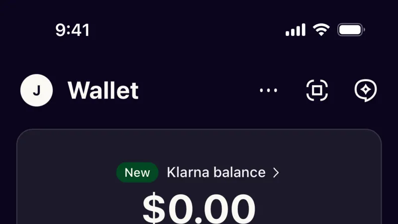 Dark Mode — Klarna, Fintech UI