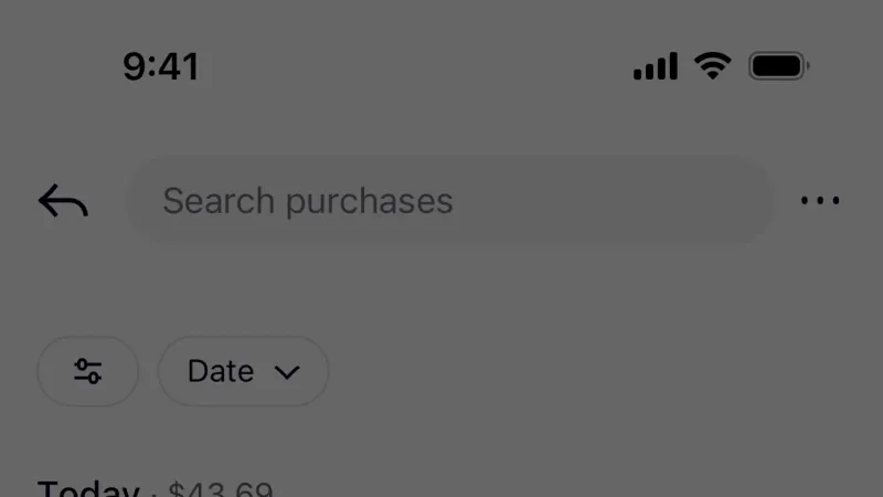 Action Option — Klarna, Fintech UI