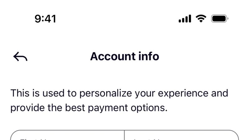 Edit — Klarna, Fintech UI