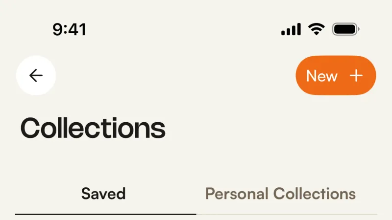 Bookmarks & Collections — Komoot, Travel UI