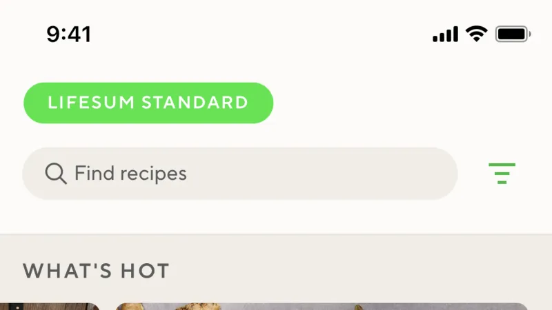 Card — Lifesum, Health UI