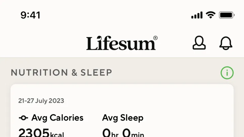 Charts — Lifesum, Health UI