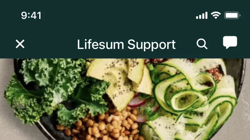 Help & Support — Lifesum, Health UI