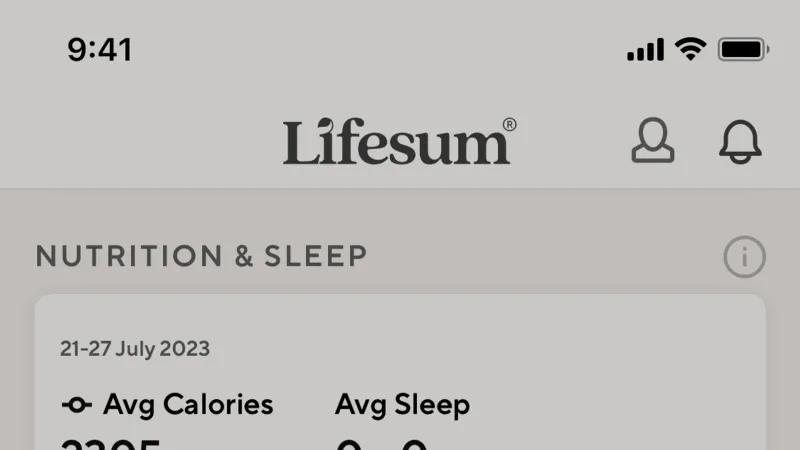Error — Lifesum, Health UI