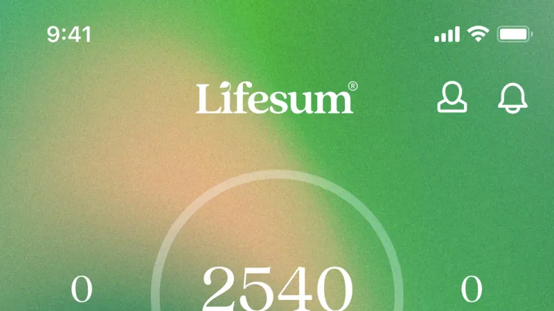 Home — Lifesum, Health UI