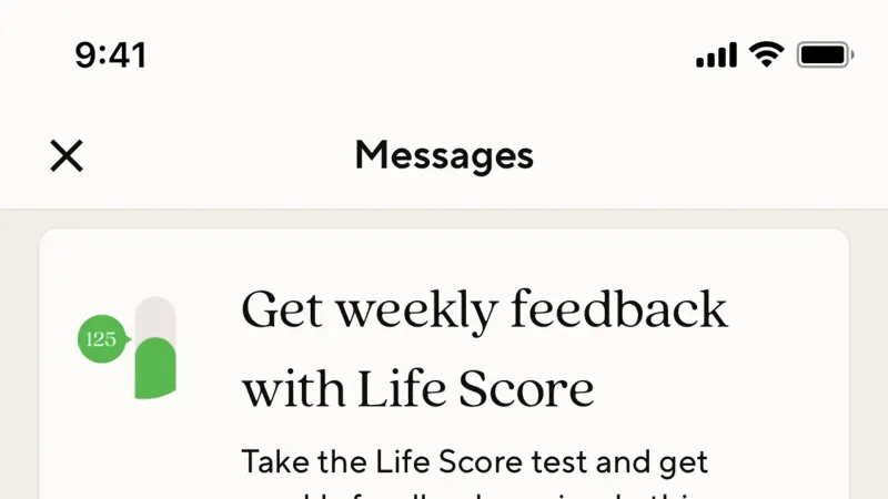 Emails & Messages — Lifesum, Health UI