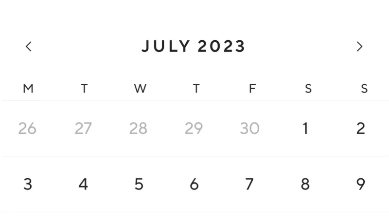 Date Picker — Lifesum, Health UI