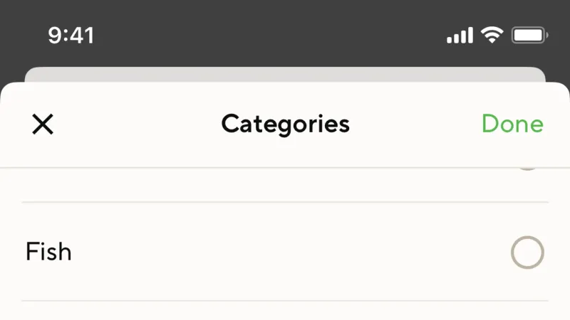 Checkbox — Lifesum, Health UI