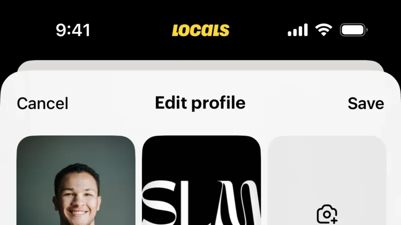 File Upload — Locals, Social UI