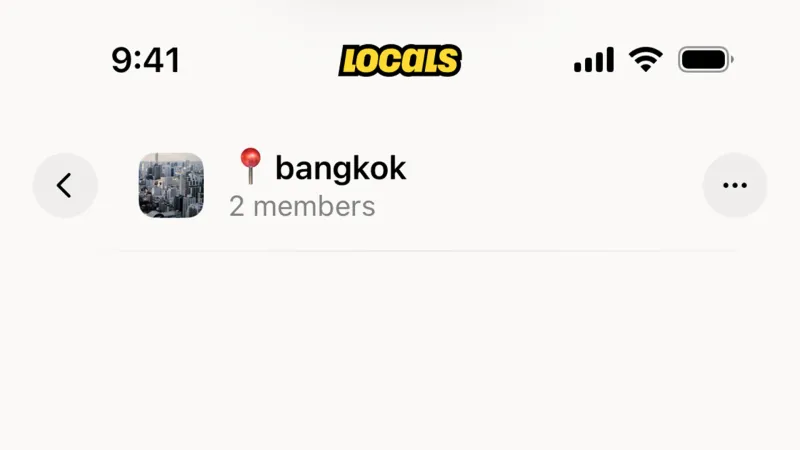 Dropdown Menu — Locals, Social UI