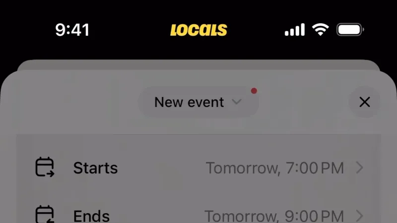 Set — Locals, Social UI