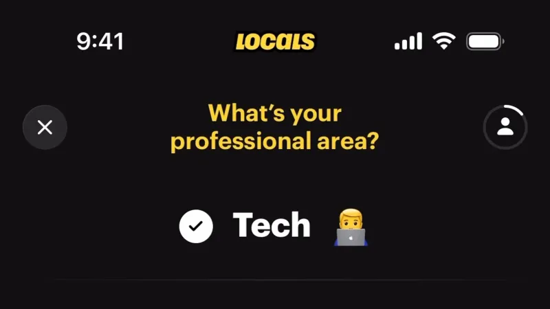 Account Setup — Locals, Social UI