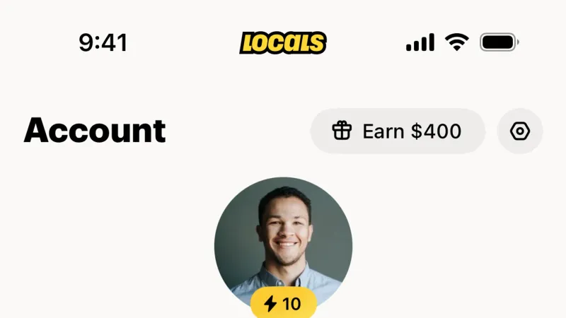 My Account & Profile — Locals, Social UI
