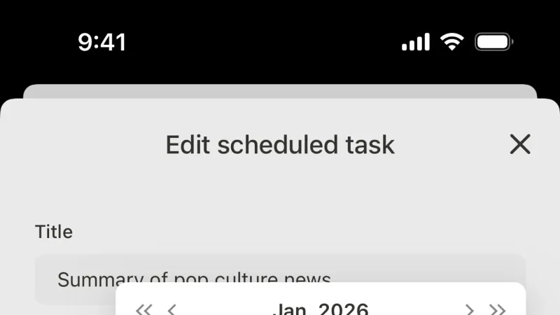 Date Picker — Manus, AI & ML UI