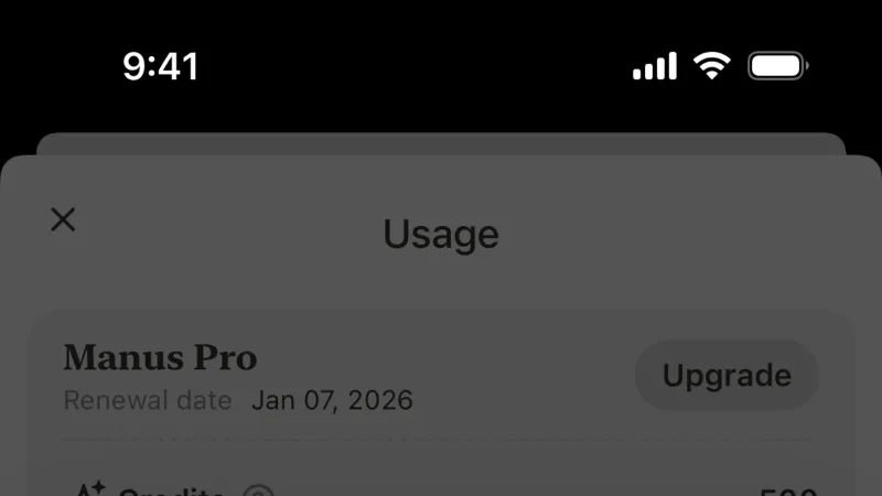 Dialog — Manus, AI & ML UI