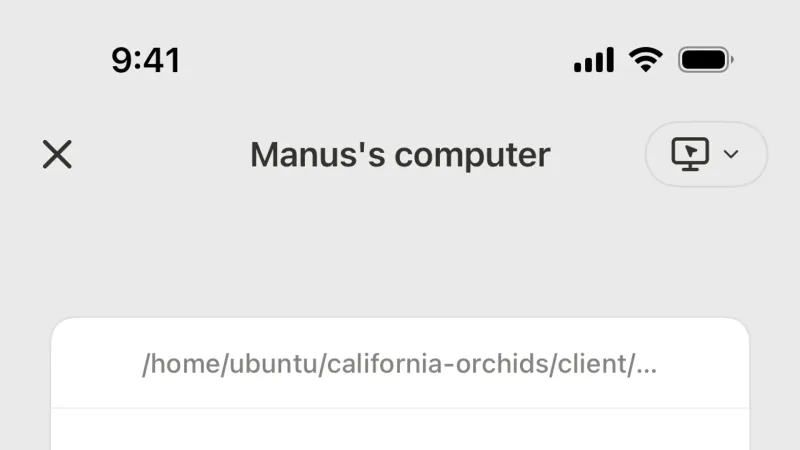 Video Player — Manus, AI & ML UI